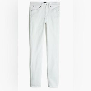 J.Crew Factory 9" mid-rise white skinny jean in signature stretch size 28